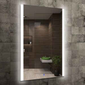 Lustro łazienkowe Talia prostokątne z oświetleniem LED bez ramy