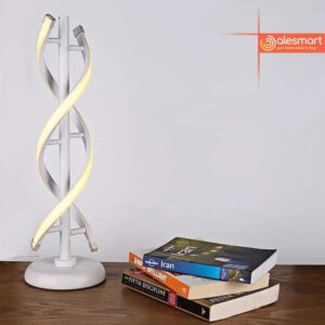 Nowoczesna Zakręcona Lampa Stołowa Spirala LED