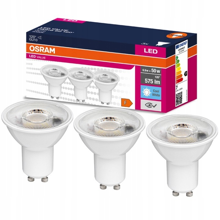 Żarówki LED GU10 OSRAM 6,9W (50W) 4000K – wydajne i nowoczesne oświetlenie do wielu zastosowań