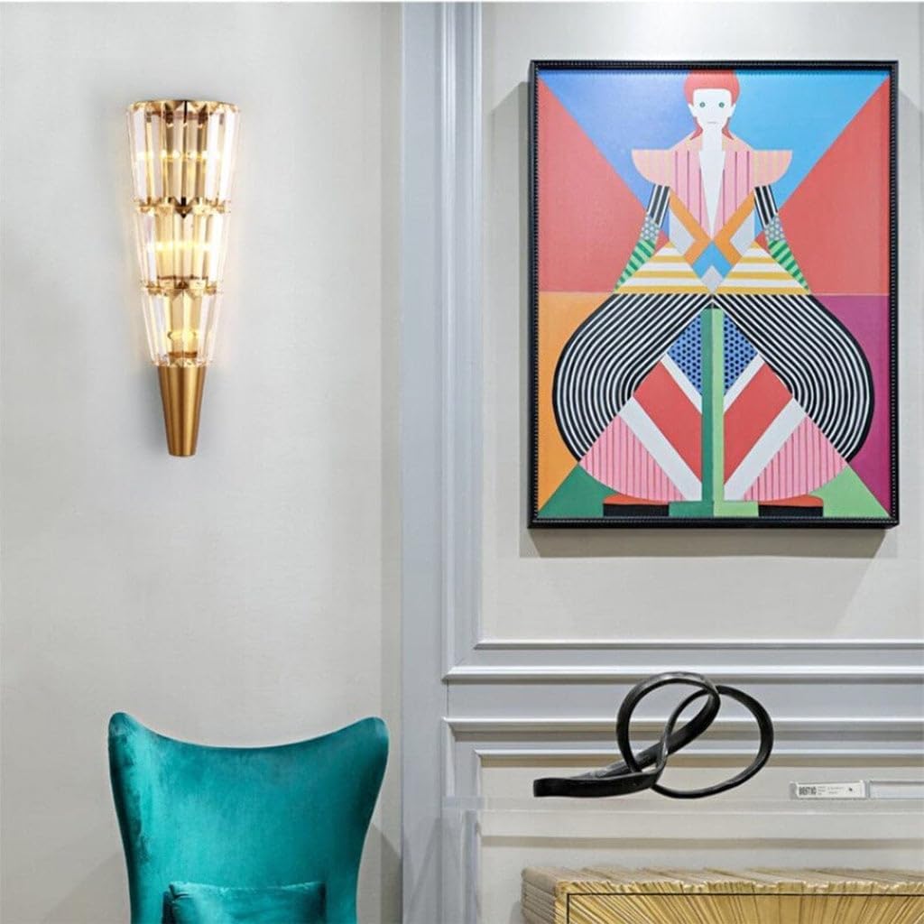 Nowoczesna Kryształowa Lampa Ścienna Crystal Kinkiet Glamour - obrazek 6