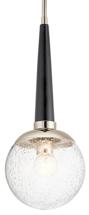 Lampa Wisząca Marilyn Szklana Kula IP44 Nikiel - obrazek 3