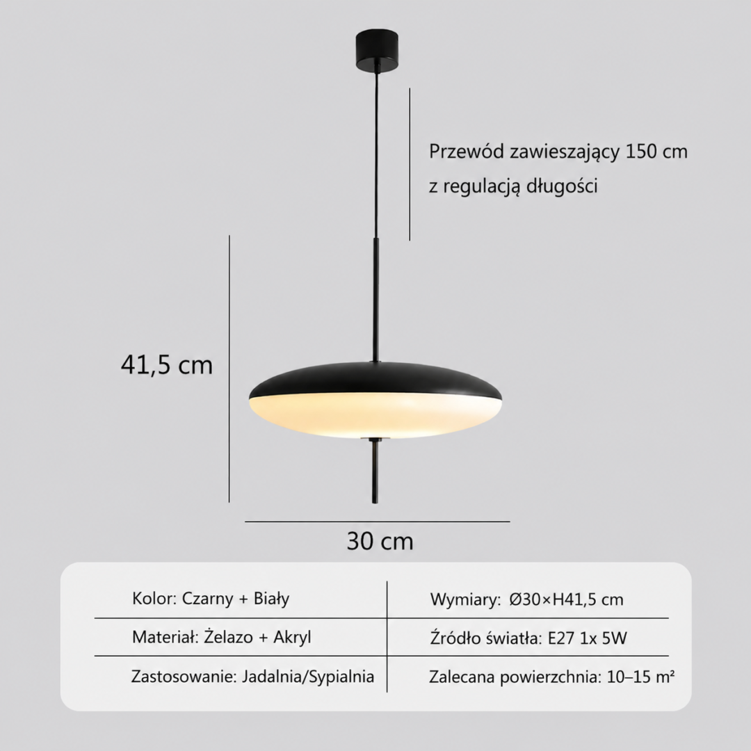Lampa wisząca LED Latający Spodek