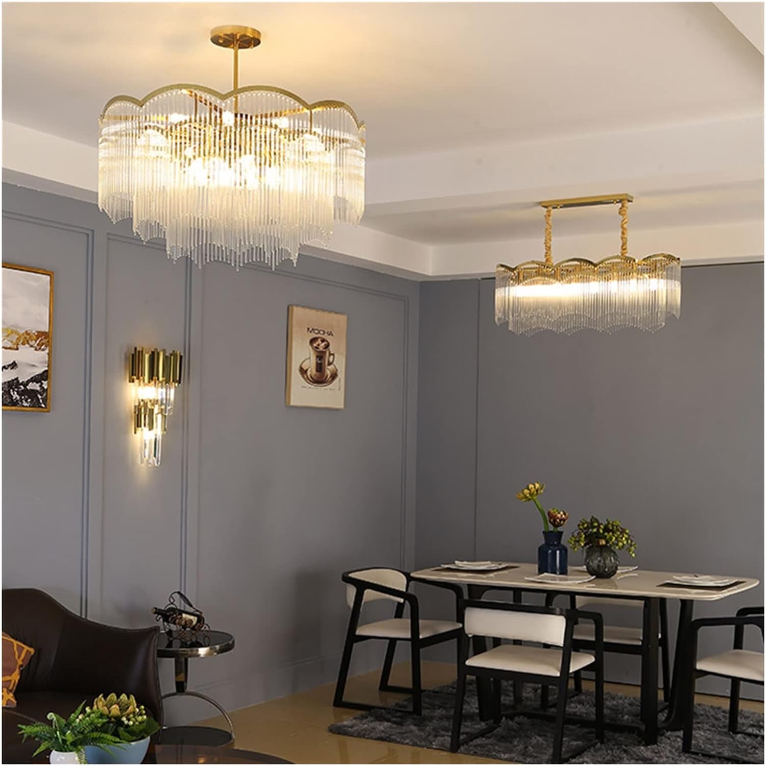 Nowoczesna Lampa Sufitowa Filago Żyrandol Glamour - obrazek 6