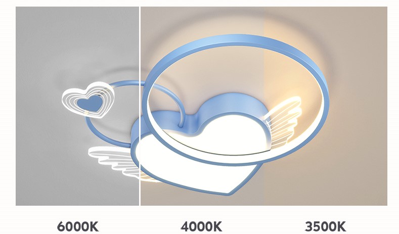 Lampa Sufitowa Serce Do Pokoju Dziecięcego LED - obrazek 5