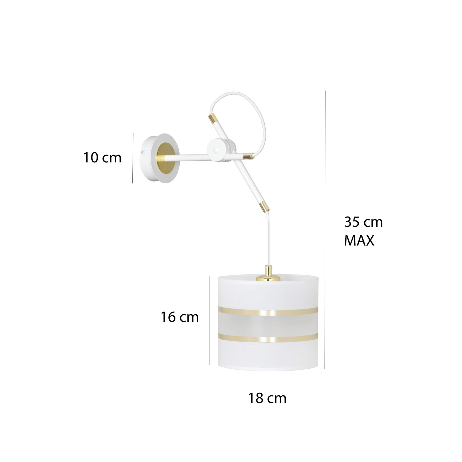 Klasyczna Lampa Ścienna Krono Kinkiet - obrazek 4