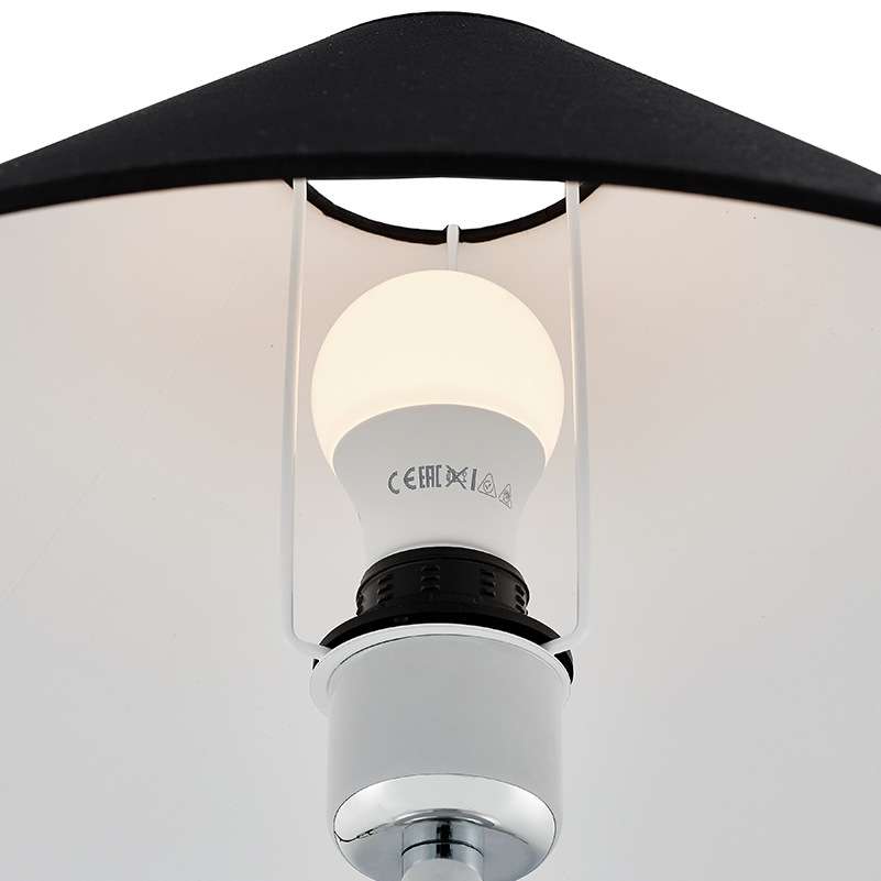 Nowoczesna Lampa Stołowa Monk Szklana Czarna - obrazek 3