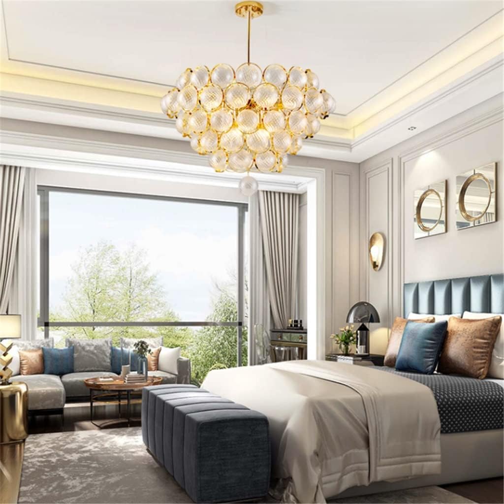 Elegancka Lampa Sufitowa Opera Żyrandol Złoty Glamour - obrazek 3