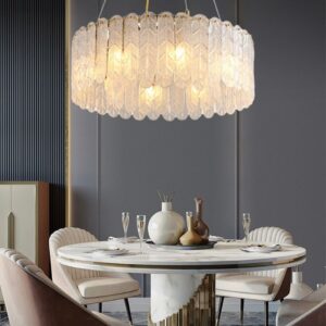 Skandynawska Lampa Wisząca Palace Żyrandol Złoty