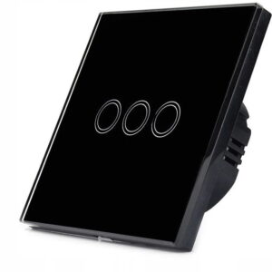 Dotykowy Szklany Włącznik Światła LED Potrójny