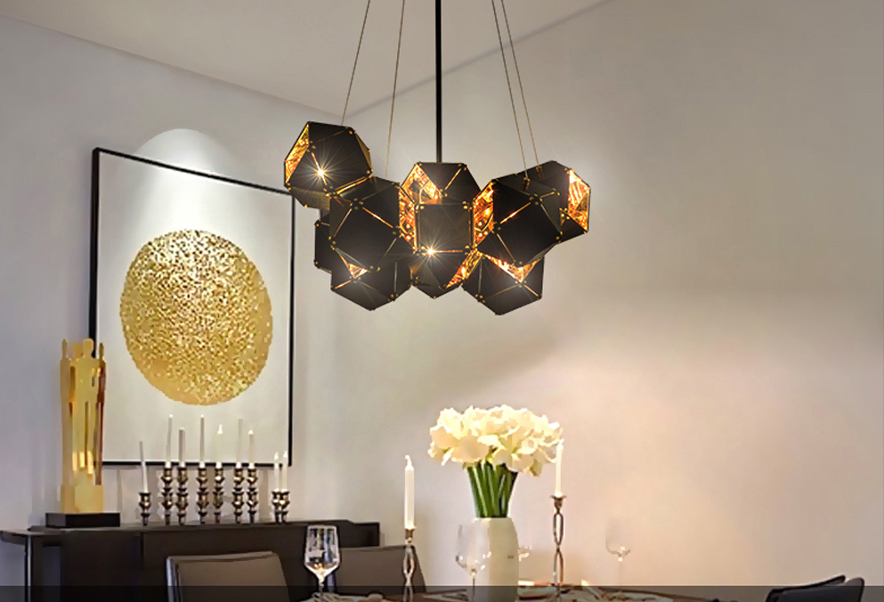 Nowoczesny Postmodernistyczny lampa wisząca nad stół LED - obrazek 4