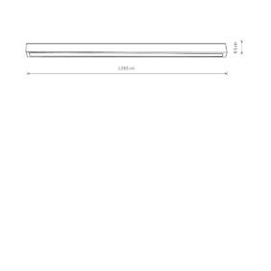 Plafon liniowy LED, czarny, 123,5 cm, źródło w zestawie – zdjęcie 2