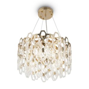Elegancka Lampa Wisząca Tissage Glamour Złota