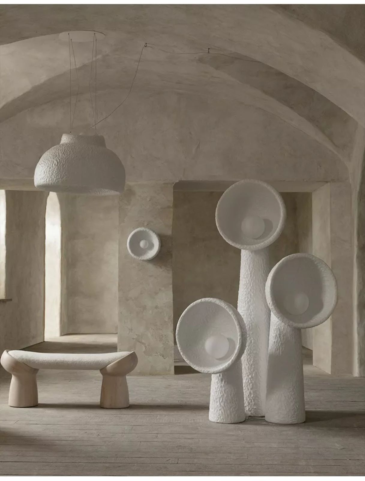 Japońska Lampa Ścienna Wabi-Sabi Circular Kinkiet - obrazek 4