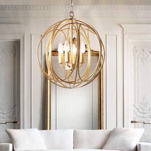 Metalowa Lampa Wisząca Corintia Kula Loft