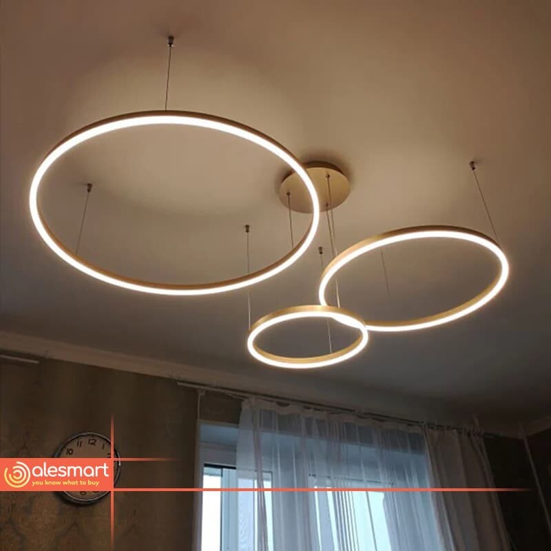 Lampa Wisząca Ring LED 2/3/4/5 Żyrandol Nowoczesny - obrazek 16