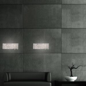 Kryształowa Lampa Ścienna Queen Kinkiet Glamour Chrom