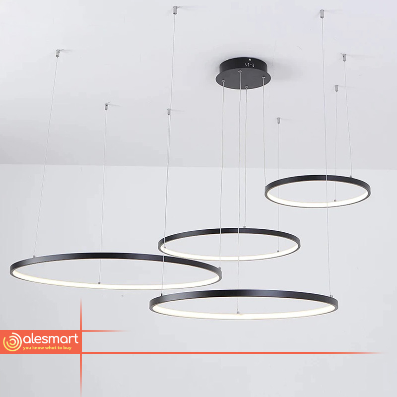 Żyrandol lampa wisząca Ring LED Elegancki - obrazek 3