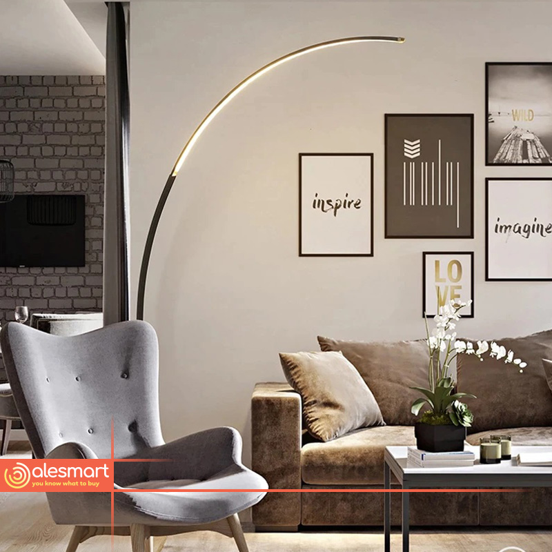 Lampa stojąca ŁUK LED 15W 170cm Nowoczesna