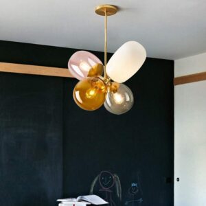 Nowoczesna Wisząca Lampa Sufitowa Bosso Złota