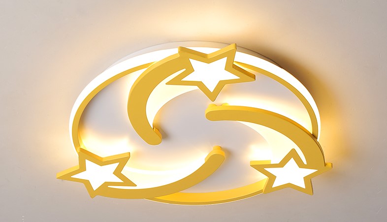 Lampa Sufitowa Spadające Gwiazdy Do Pokoju Dziecięcego LED Złota - obrazek 8