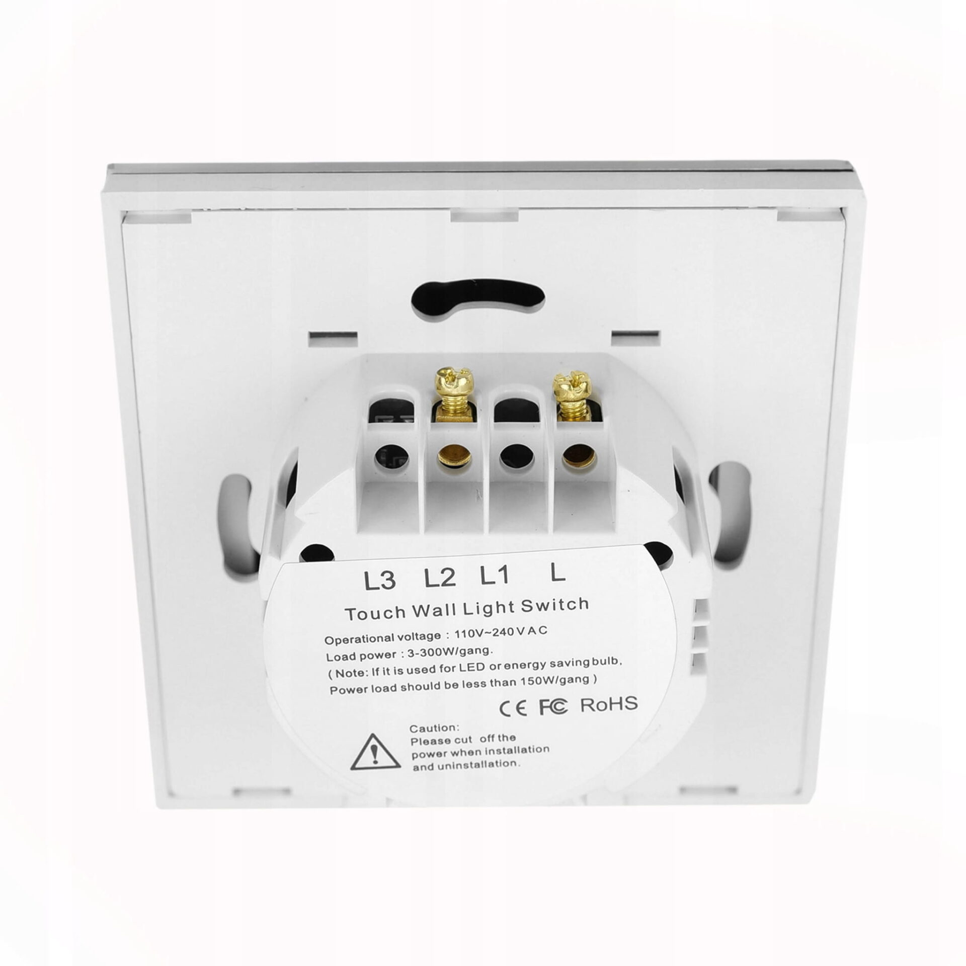 Dotykowy Szklany Włącznik Światła LED Pojedynczy - obrazek 5