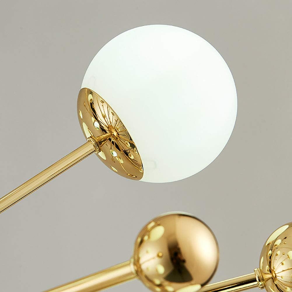 Nowoczesna Lampa Wisząca Lustre Żyrandol Złoty - obrazek 10