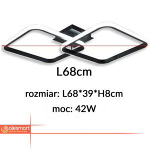 Lampa sufitowa PLAFON ring LED 42W