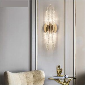 Nowoczesna Kryształowa Lampa Ścienna Mikado Kinkiet Glamour