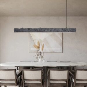 Japońska Lampa Wisząca Wabi-Sabi Bar Podłużna LED