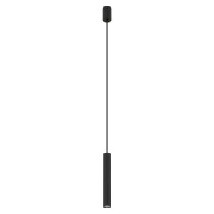 Lampa wisząca tuba GU10, czarna, 30 cm, FOURTY M – zdjęcie 1