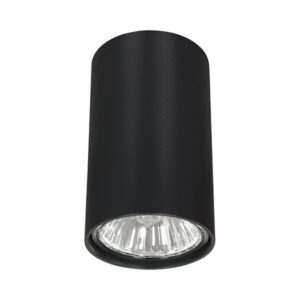 Plafon GU10, czarny cylinder, wysokość 10 cm, EYE S – zdjęcie 1