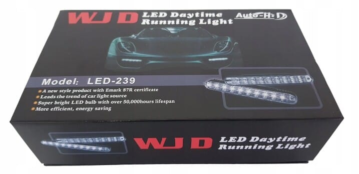 LAMPY ŚWIATŁA DO JAZDY DZIENNE LED MIJANIA 2x8LED - obrazek 8