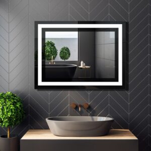 Lustro łazienkowe Nano prostokątne z oświetleniem LED