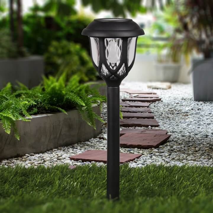 6x Lampa solarna LED WBIJANA czujnik zmierzchu - obrazek 3