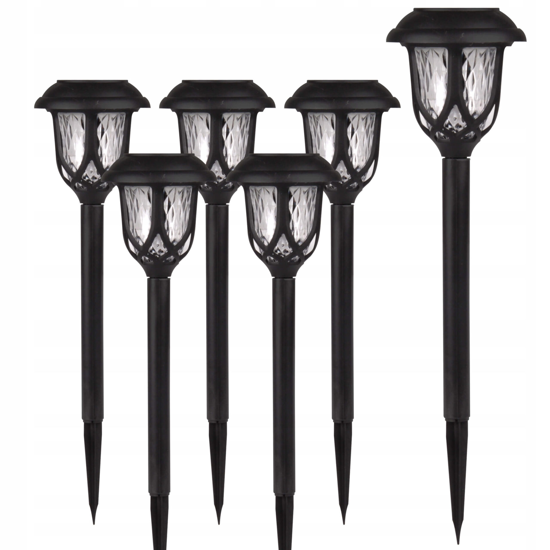 6x Lampa solarna LED WBIJANA czujnik zmierzchu