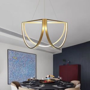 Nowoczesna Lampa Wisząca Silva Złota