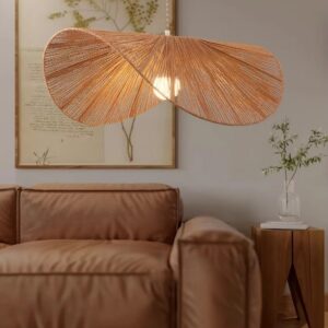 Klasyczna Naturalna Jutowa Lampa Wisząca Panama Boho