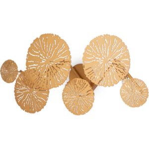 Lampa Ścienna Wooden Kinkiet Boho Złoty