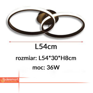 Lampa sufitowa PLAFON ring LED 36W