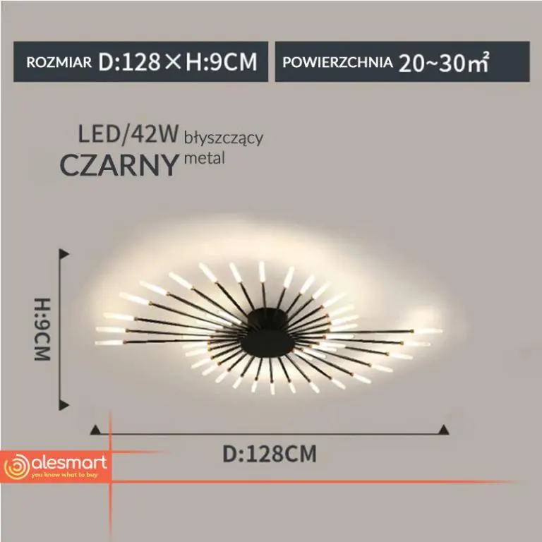 Fajerwerkowy Led Plafon 12-42 Gałęzi Lampa sufitowa - obrazek 10