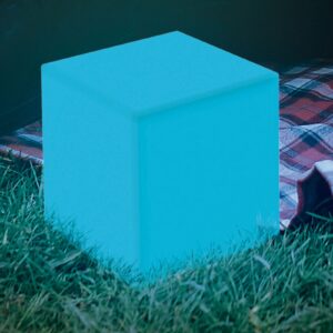 Lampa solarna Newgarden Cuby cube wysokość 20 cm