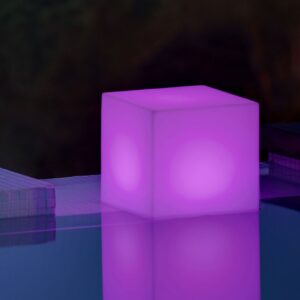 Lampa solarna Newgarden Cuby cube wysokość 32 cm