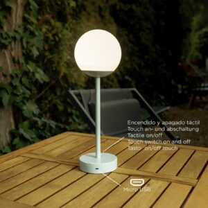 Lampa stołowa LED Norai Slim mosiądz