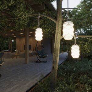 Newgarden Bita zewnętrzna lampa wisząca LED biała
