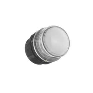 Lampa ścienna Oluce Fresnel ze szklaną soczewką IP44 czarna