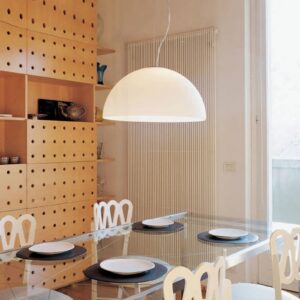 Oluce Sonora Lampa wisząca z opalowego szkła 50 cm