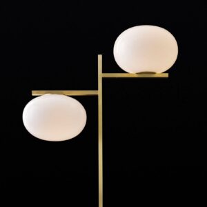 Oluce Alba Lampa stojąca ze ściemnianiem 2-punktowa