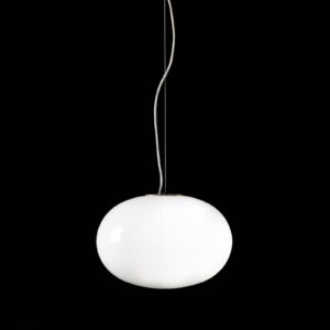 Oluce Alba Lampa wisząca z opalowego szkła 1-punktowa