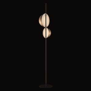 Oluce Superluna 397 lampa stojąca LED mosiądz