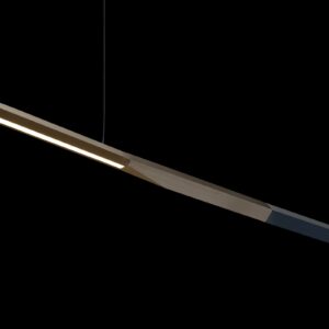 Oluce Ilo 487 lampa wisząca LED pozioma brązowa